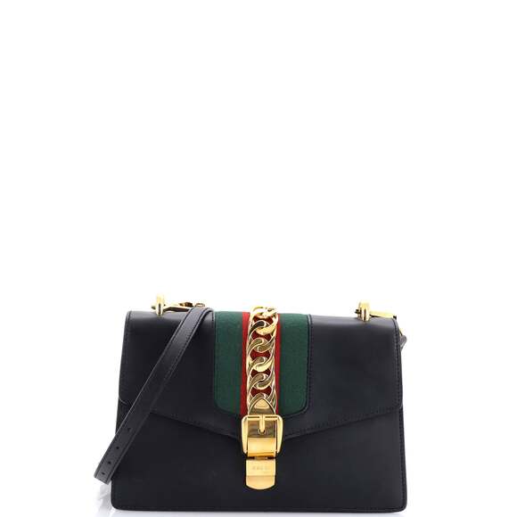 Gucci Handbags - Gucci Sylvie Shoulder Bag Leather Small #248476G11B